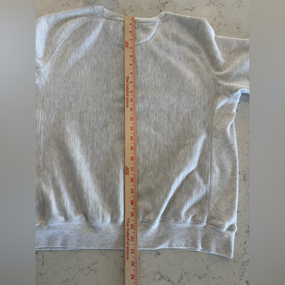 Champion grey Reverse Weave crewneck sweatshirt Michigan Unisex Size L - Picture 9 of 9